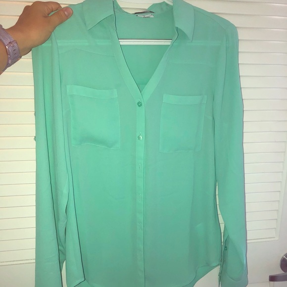 Express Portofino Original Fit Button up Blouse - Picture 1 of 2